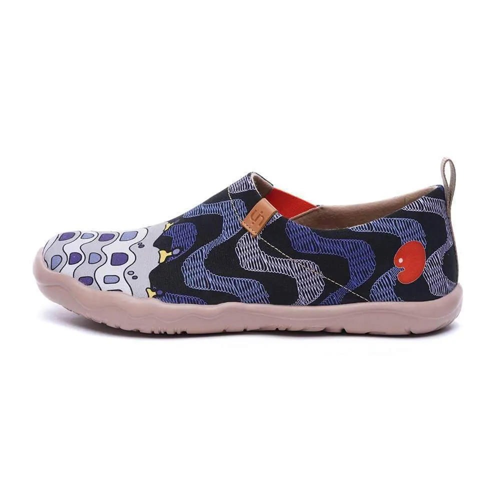 -LA PEDRERA- Men Canvas Art Painted Shoes