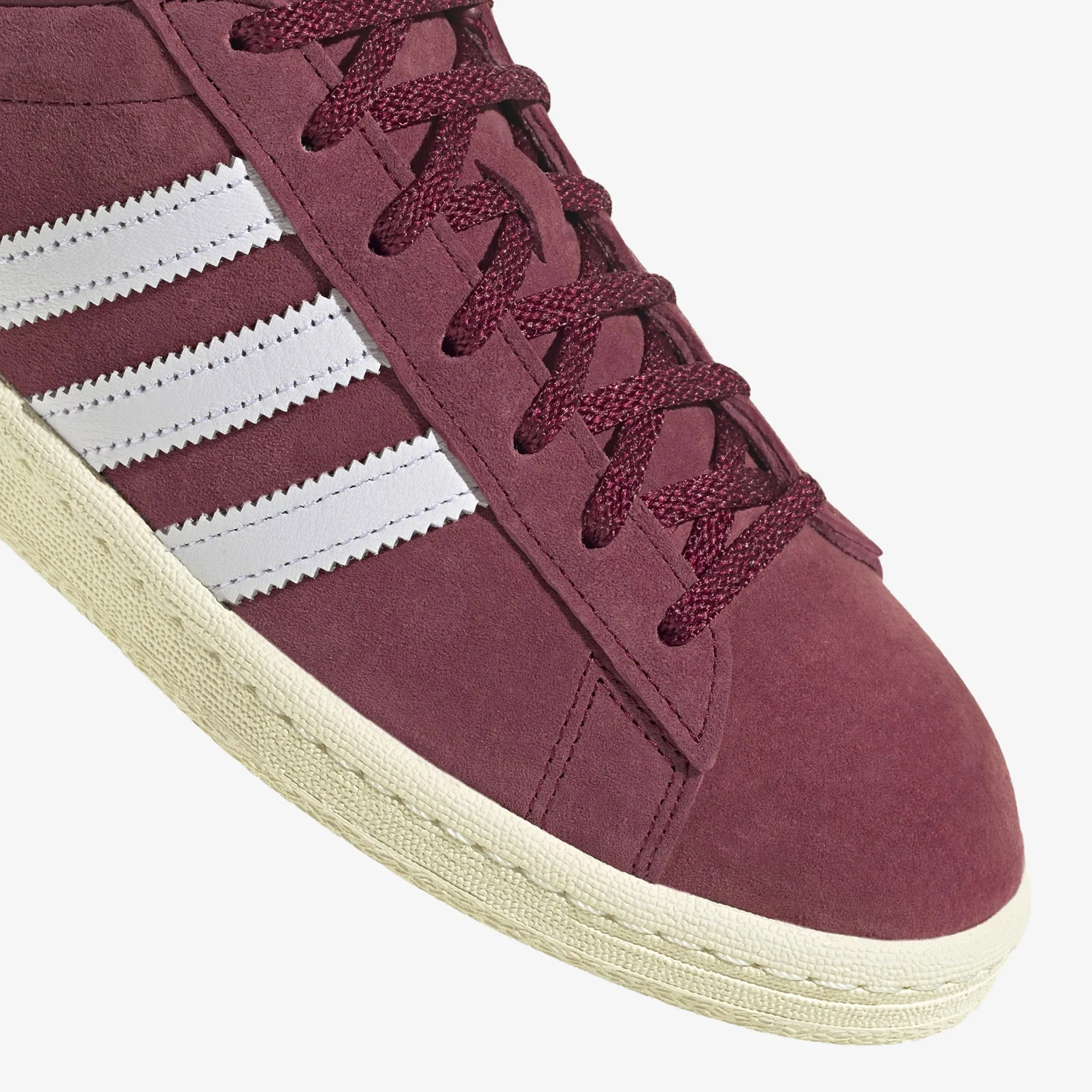 Adidas Originals | CAMPUS 80S  { BURGUNDY/WHITE