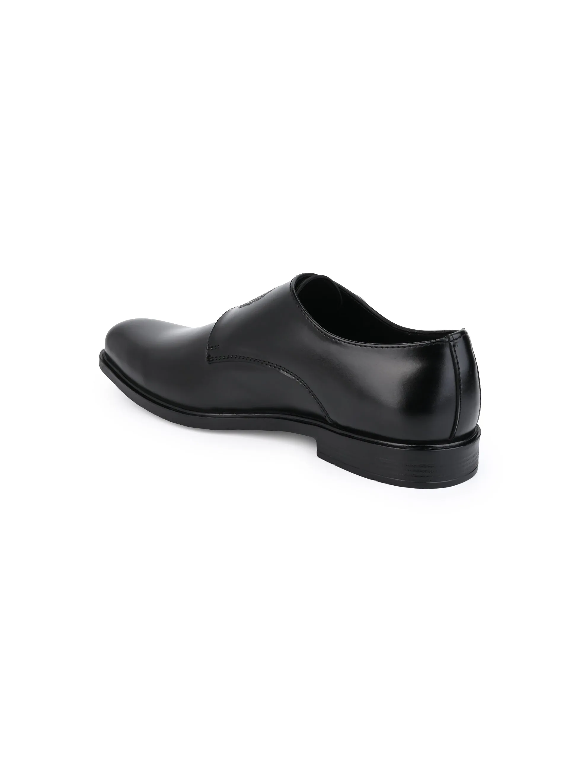 Alberto Torresi Men's Toro Black Double Monk Straps