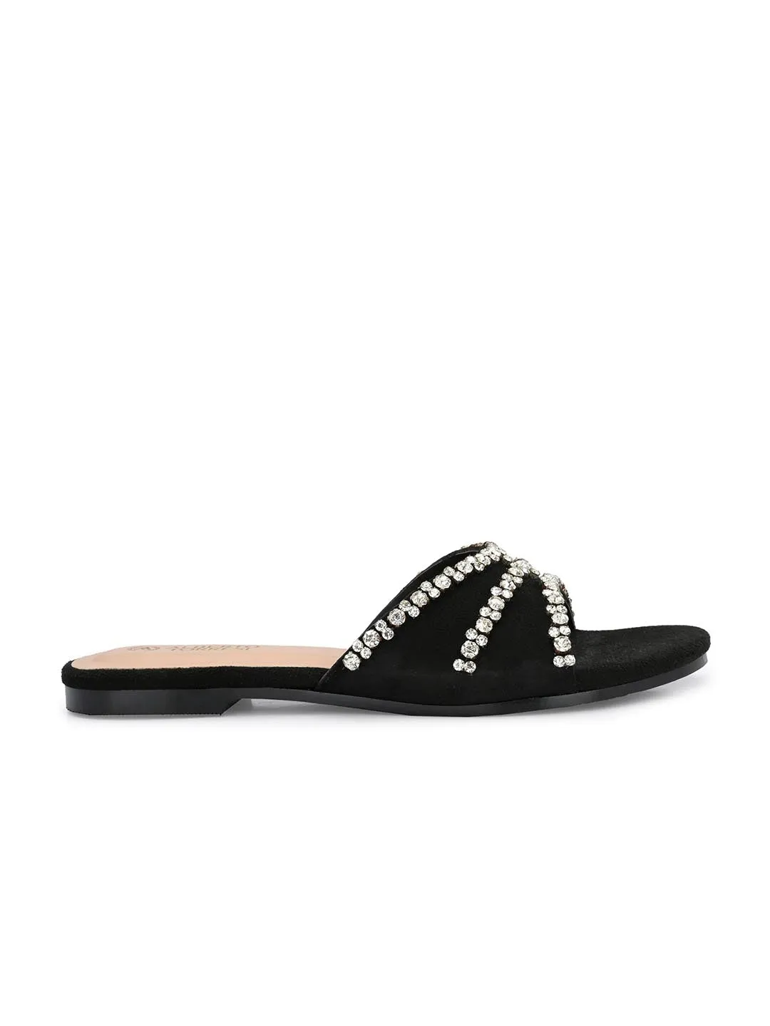 Alberto Torresi Synthetic Black Flat Sandals for women