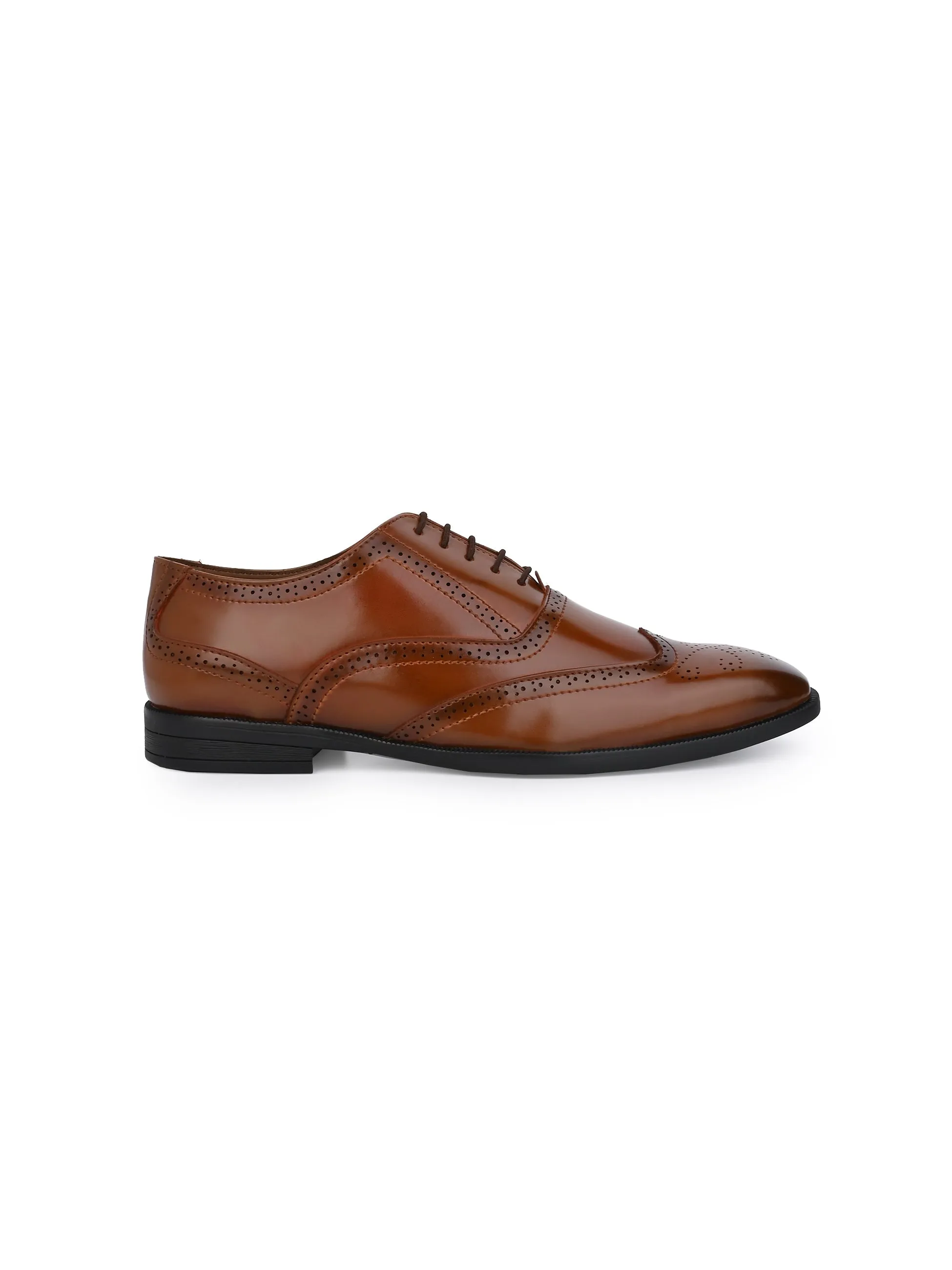 Alberto Torresi Tan formal Brogue Shoes