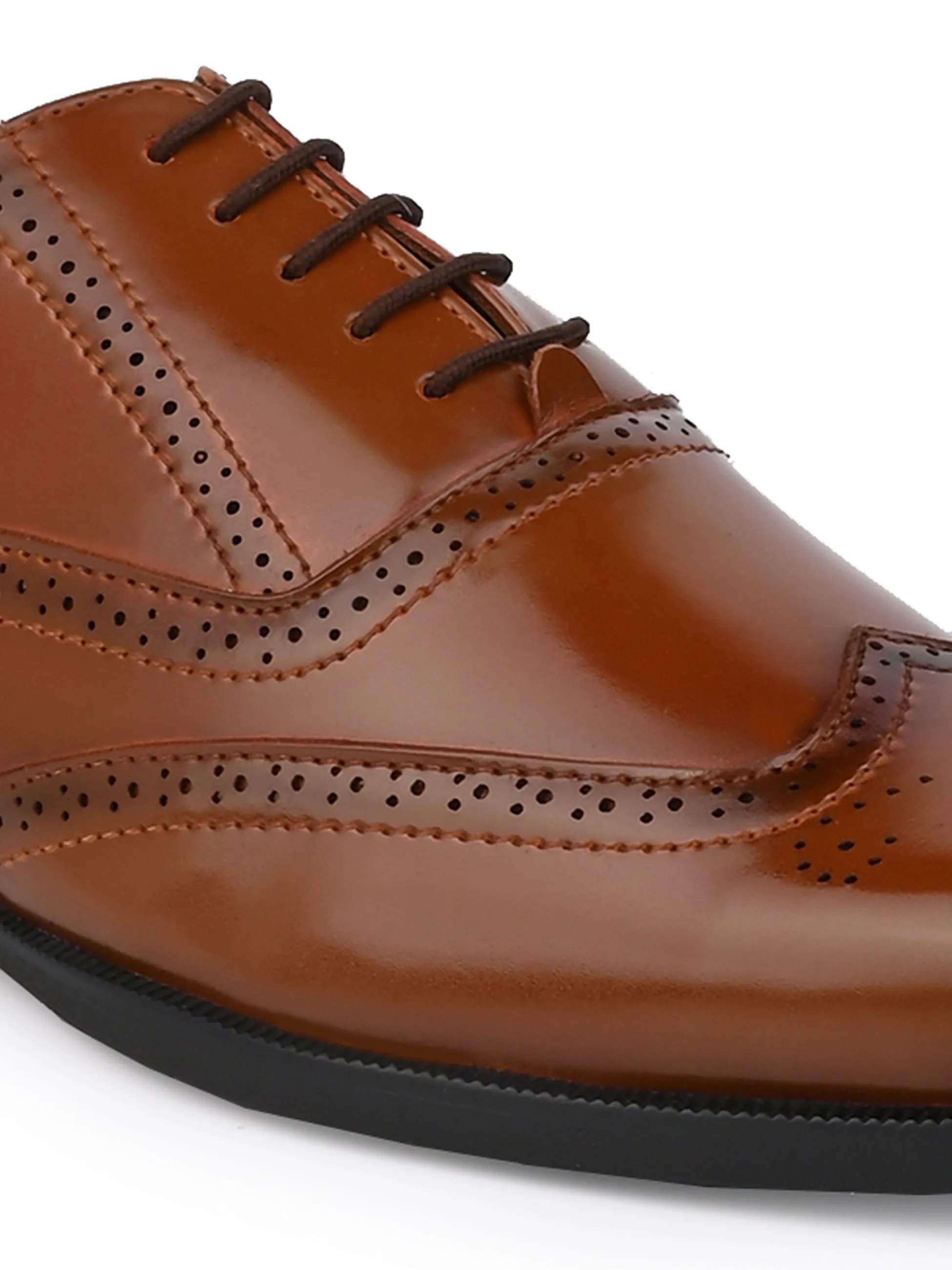 Alberto Torresi Tan formal Brogue Shoes