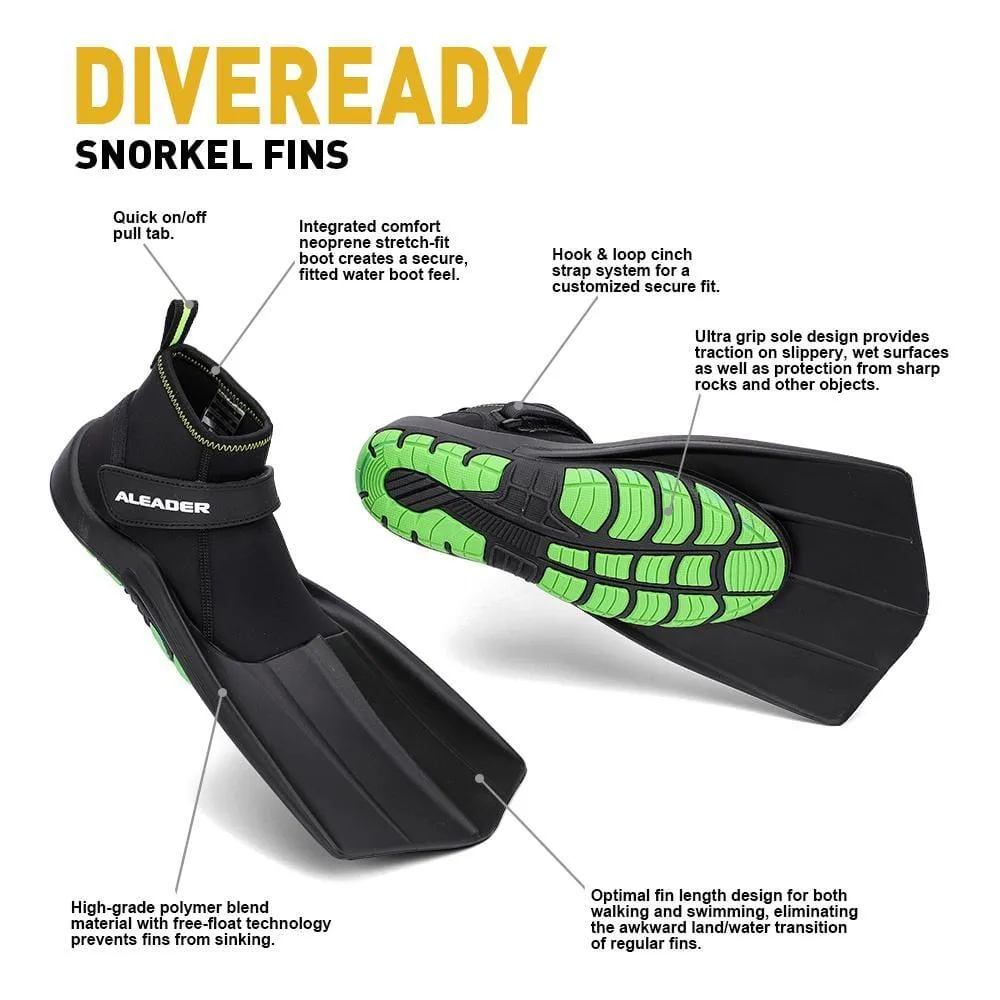 Aleader Men/Women Hydro Snorkeling Fins Diving Shoes