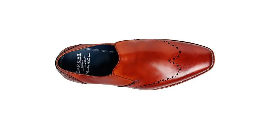 Barker Bourne Slip-on - Rosewood Calf