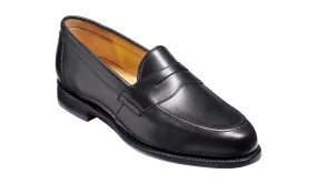 Barker Porthsmouth Traditional American Loafer - Black Calf