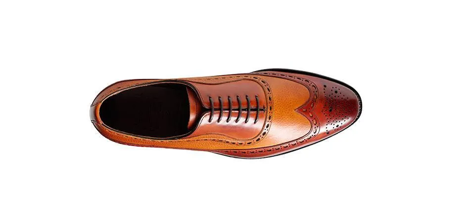 Barker Rochester Brogue wingtip - Rosewood Calf