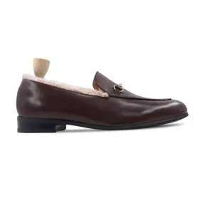 Berton - Men's Dark Brown Calf Leather Loafer