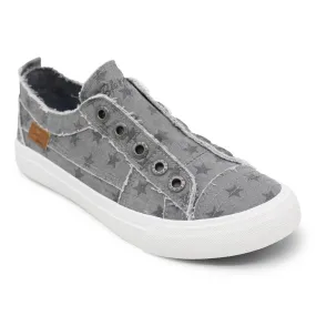 Blowfish Malibu Play Wolf Grey Galaxy Star Print Slip On Comfort Sneaker