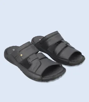 BM5496-BLACK-Men Casual Slipper