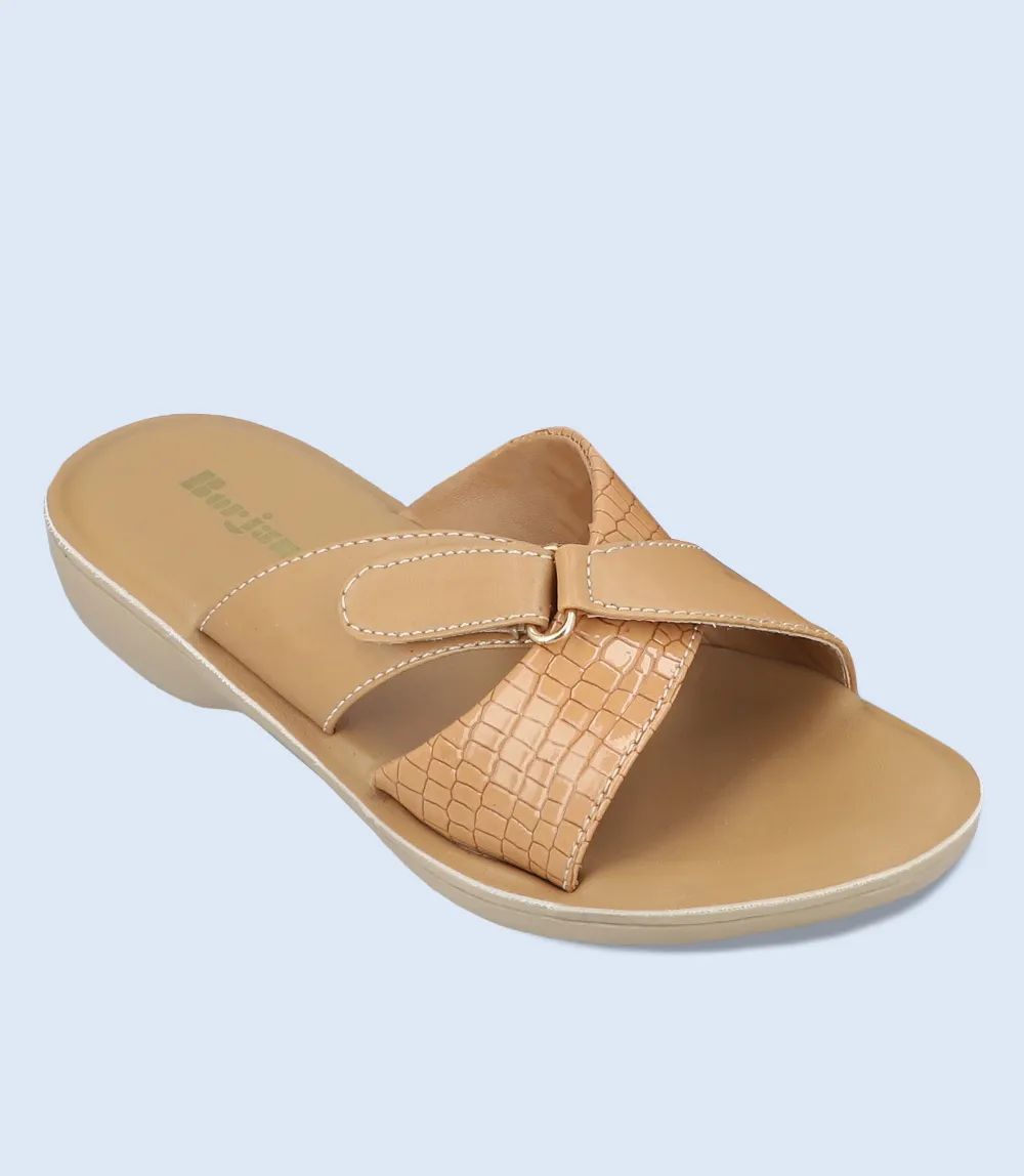 BW9375-BEIGE-Women Slipper