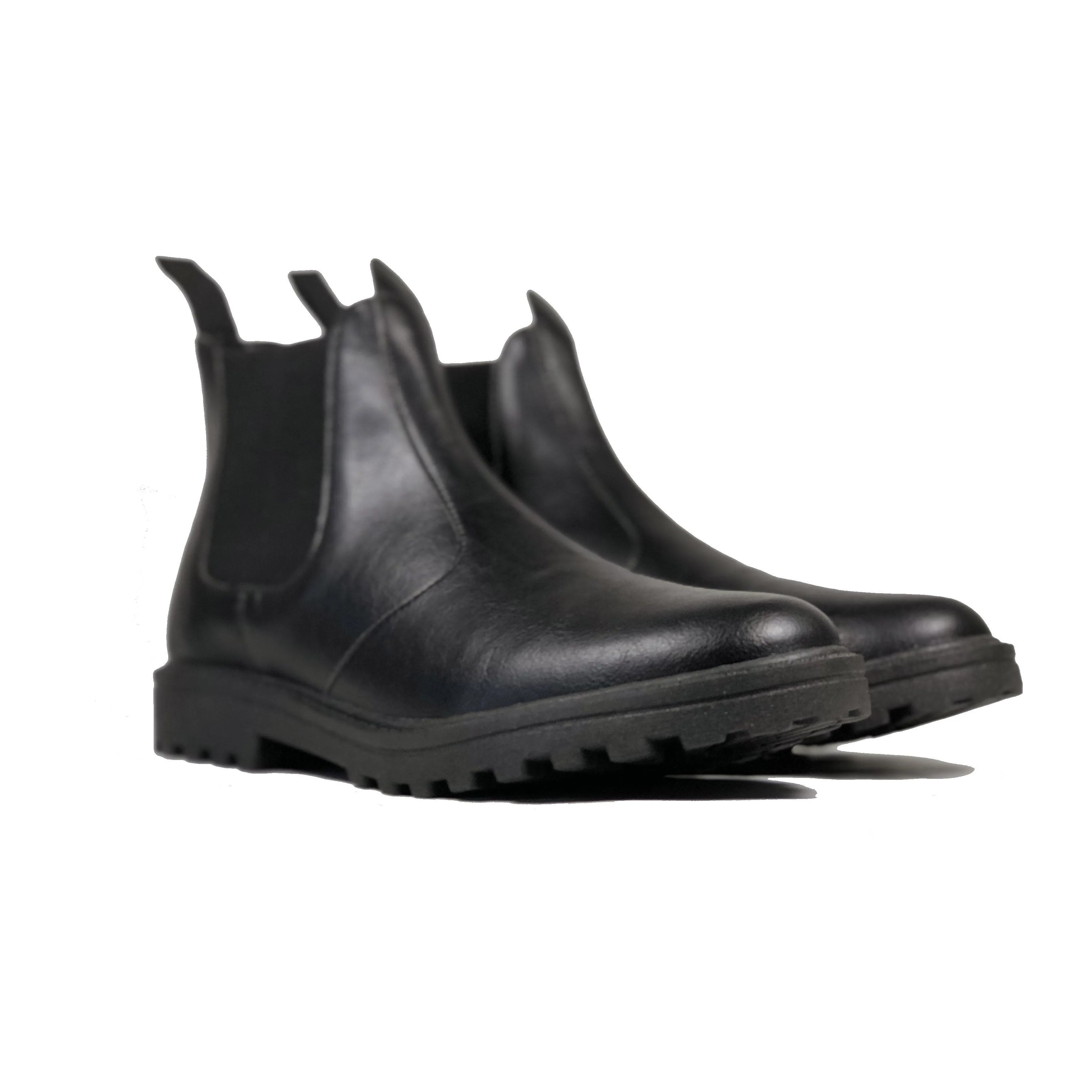 Chelsea boot - vegan school shoe by Vegan Style - black