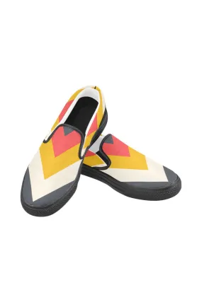 Chevron Men's Slip-on Canvas Shoes