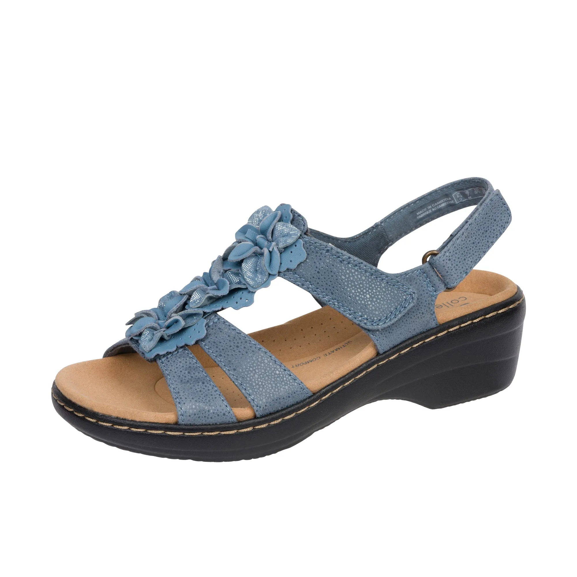 Clarks Womens Merliah Sheryl Blue Interest