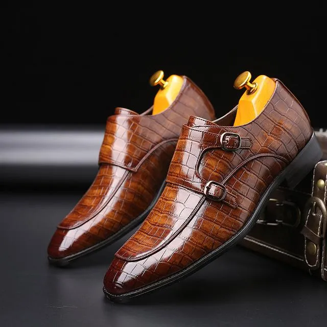 Crocodile  Flat  Business Designer Shoes Men