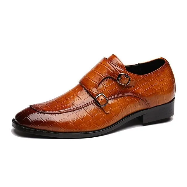 Crocodile  Flat  Business Designer Shoes Men