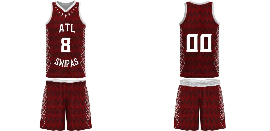 Custom Basketball Uniforms Design Code 208