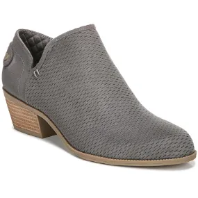 Dr. Scholl's Shoes Womens Better Faux Suede Perforated Ankle Boots