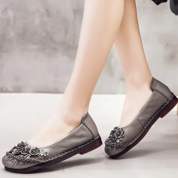 Ethnic Casual Soft Bottom Retro Shoes 35-41