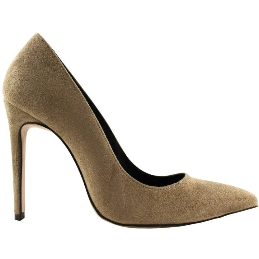 Faux-Suede 110mm High Heels (Sand) by FAIR Shoes