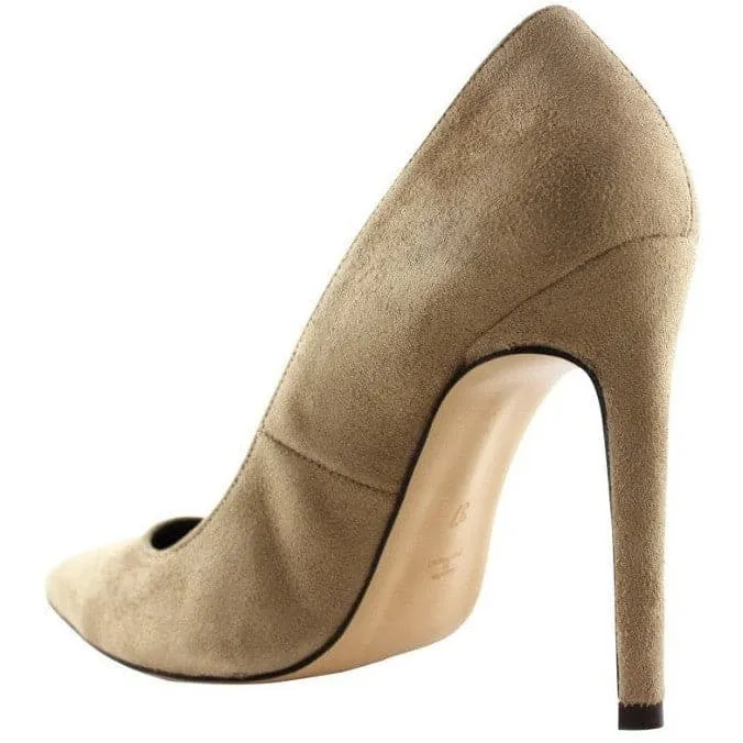 Faux-Suede 110mm High Heels (Sand) by FAIR Shoes