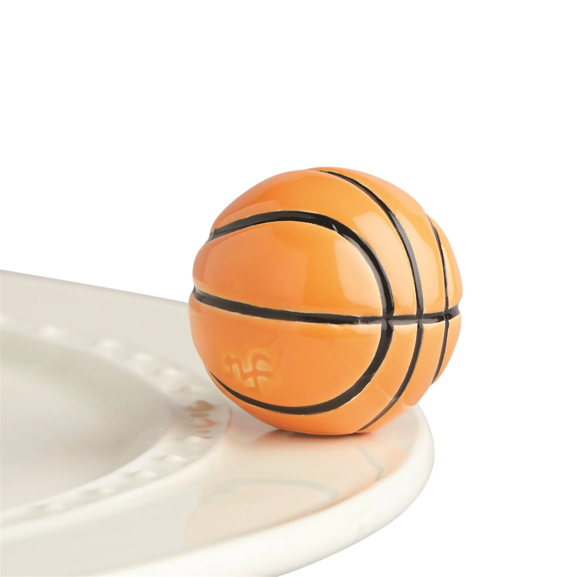 Hoop, there it is! Basketball Mini by Nora Fleming