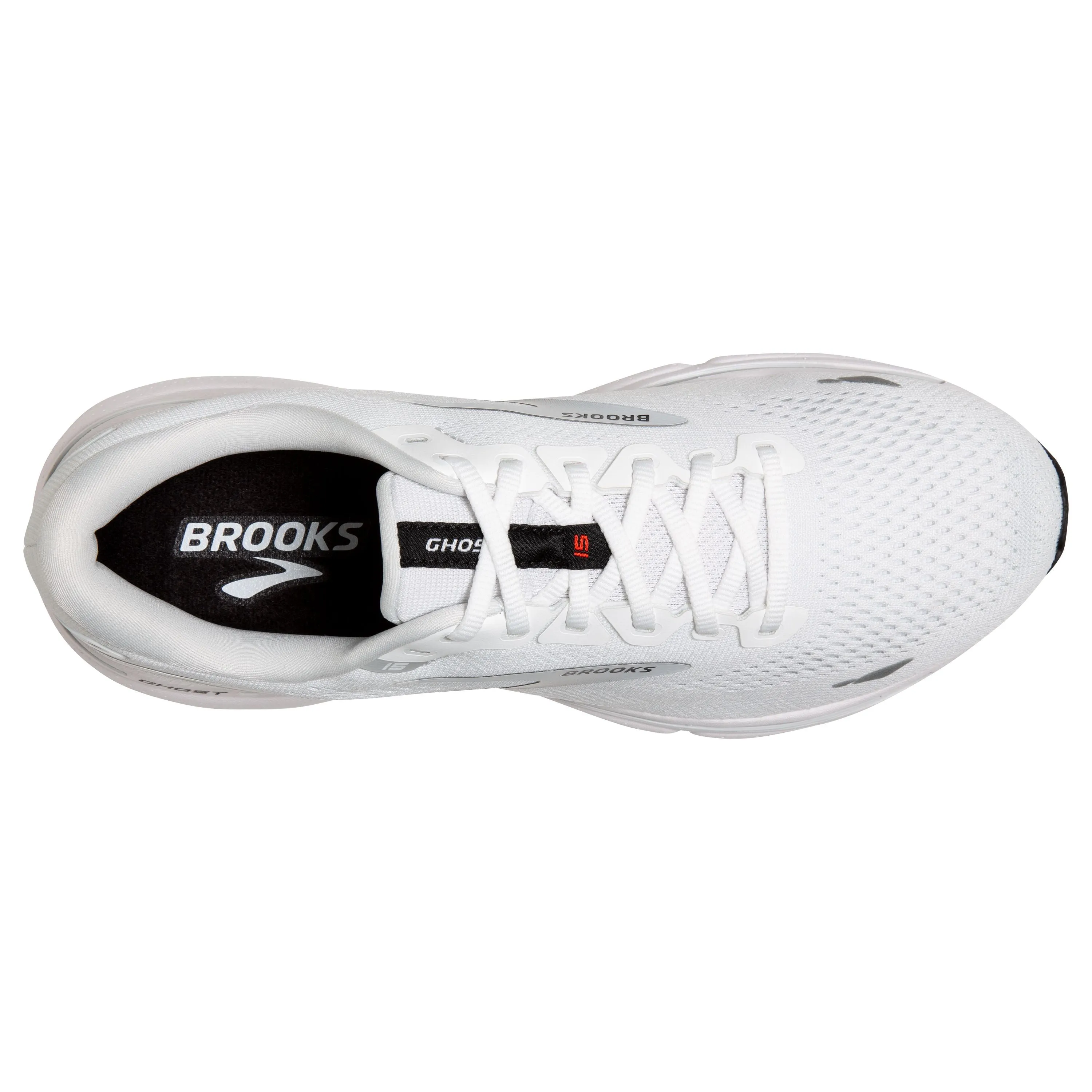 M Brooks Ghost 15 White/Black/Flame