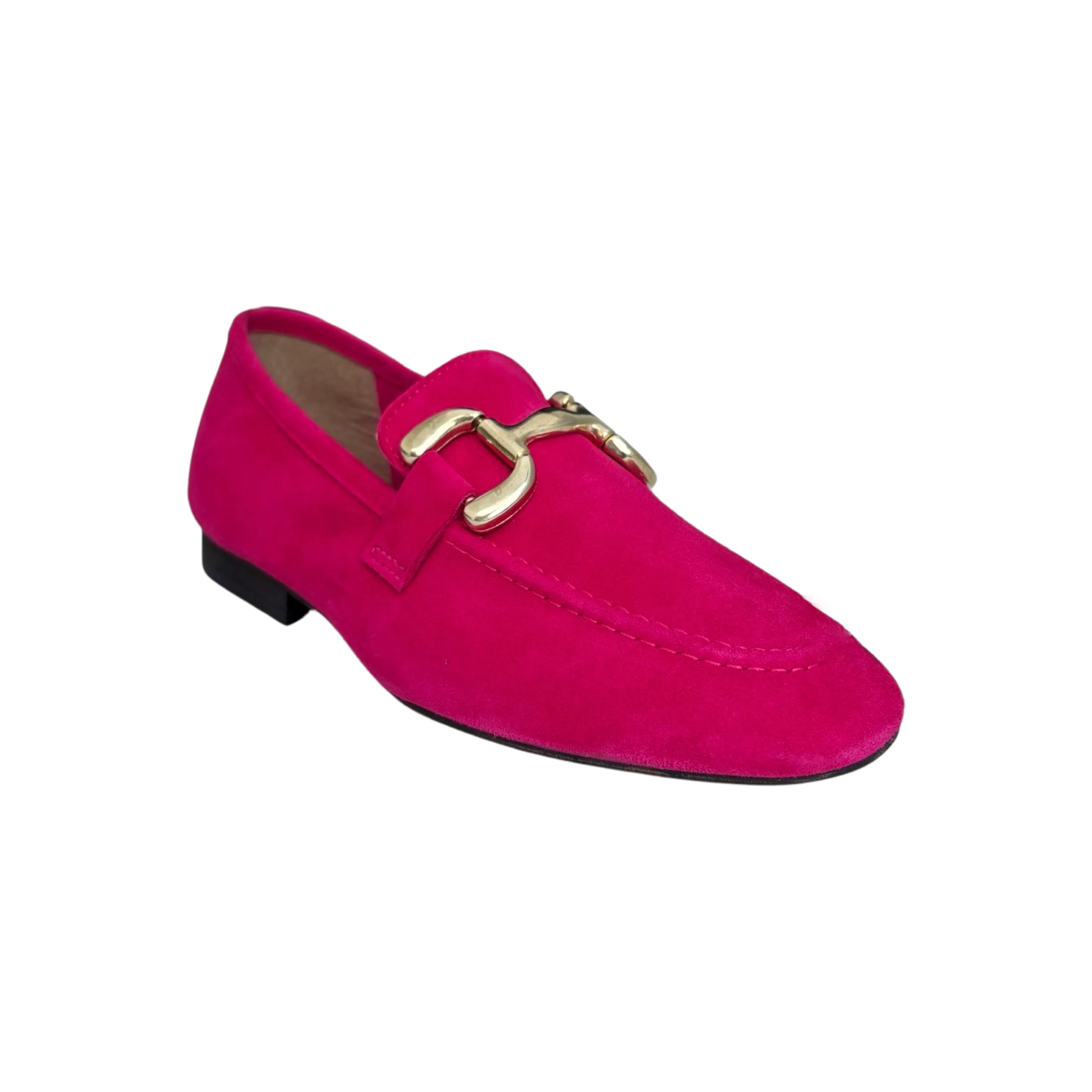 Macie Fushia Suede Loafer