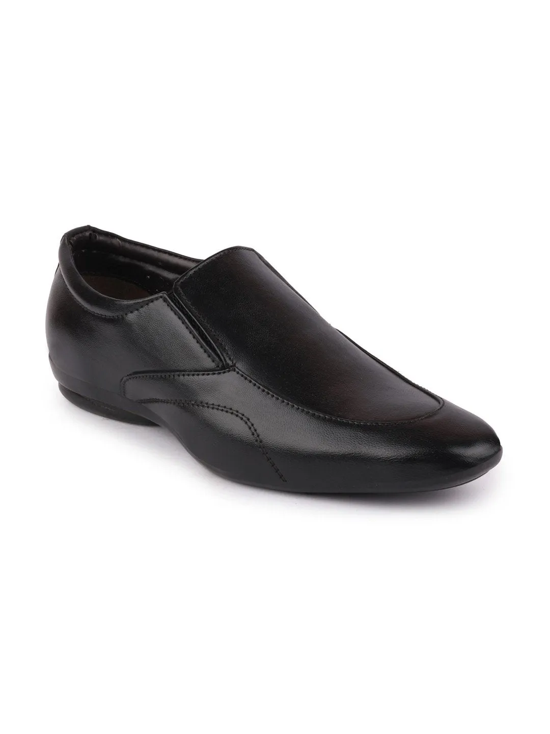 Men Black Formal Slip-On Shoes