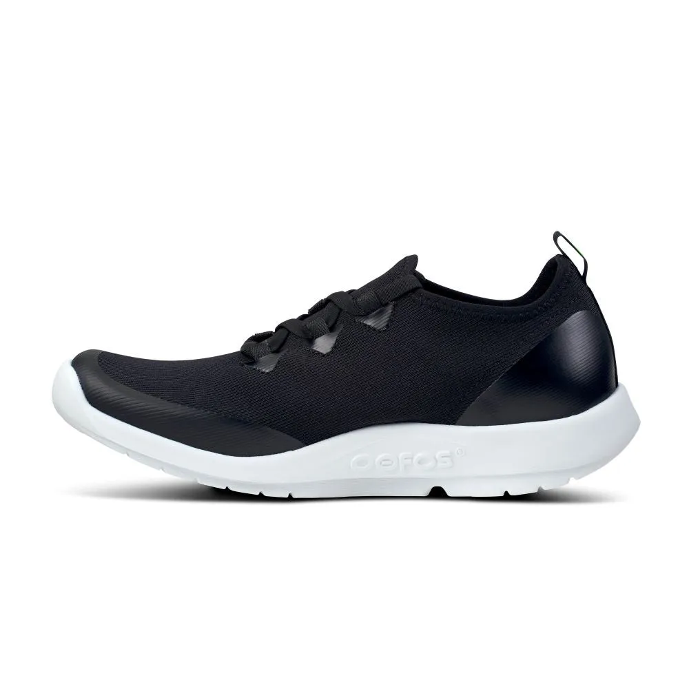 'OOFOS' Women's OOmg Sport LS-Low Shoe - White / Black