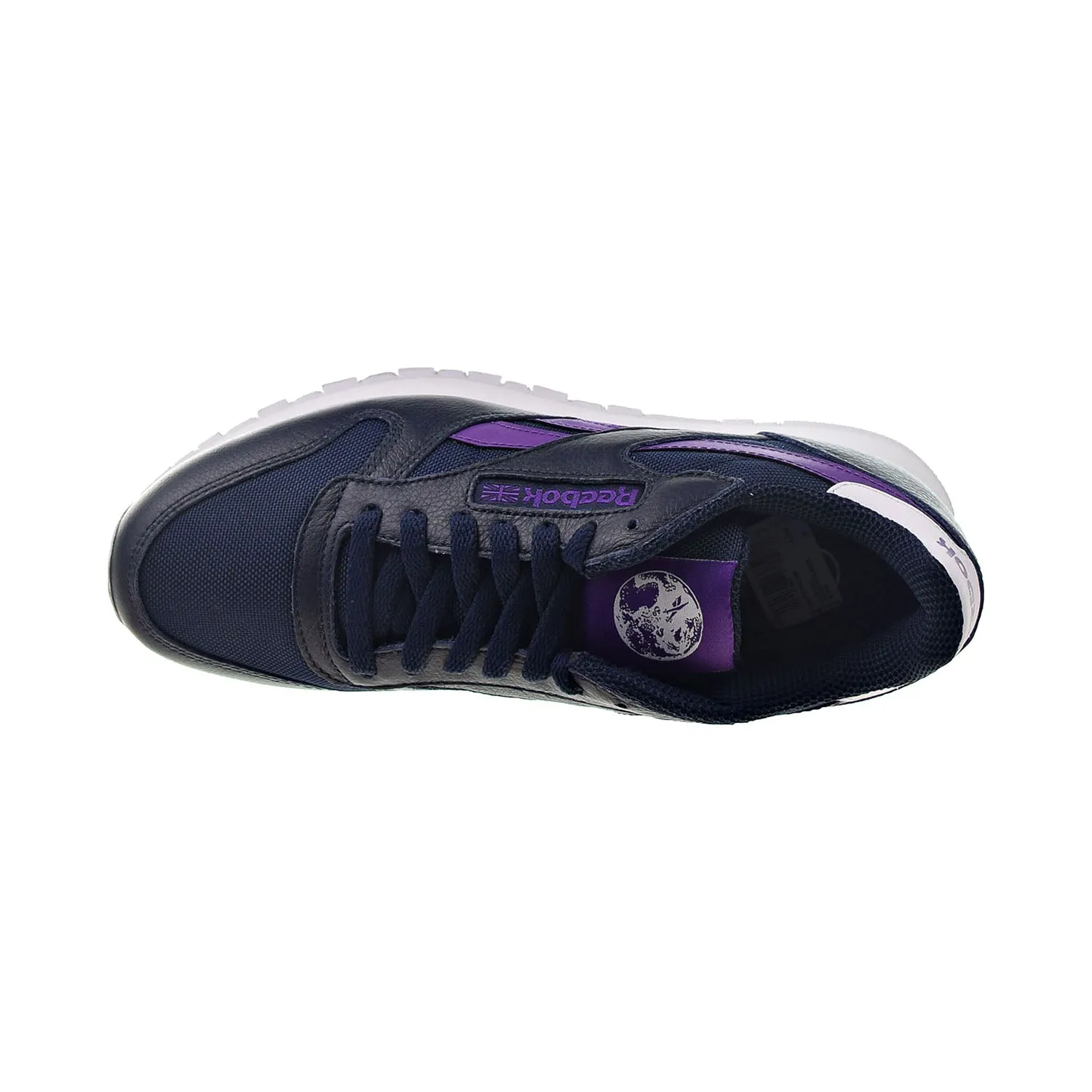 Reebok Classic Leather Men's Shoes Vector Navy-Regal Purple-White