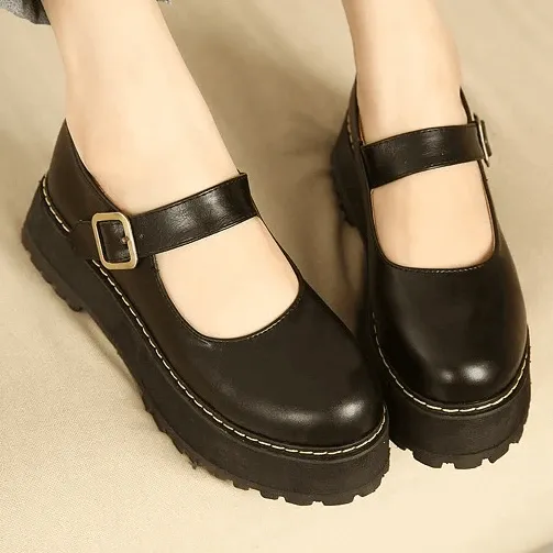 Retro Lolita Platform Shoes AD12029