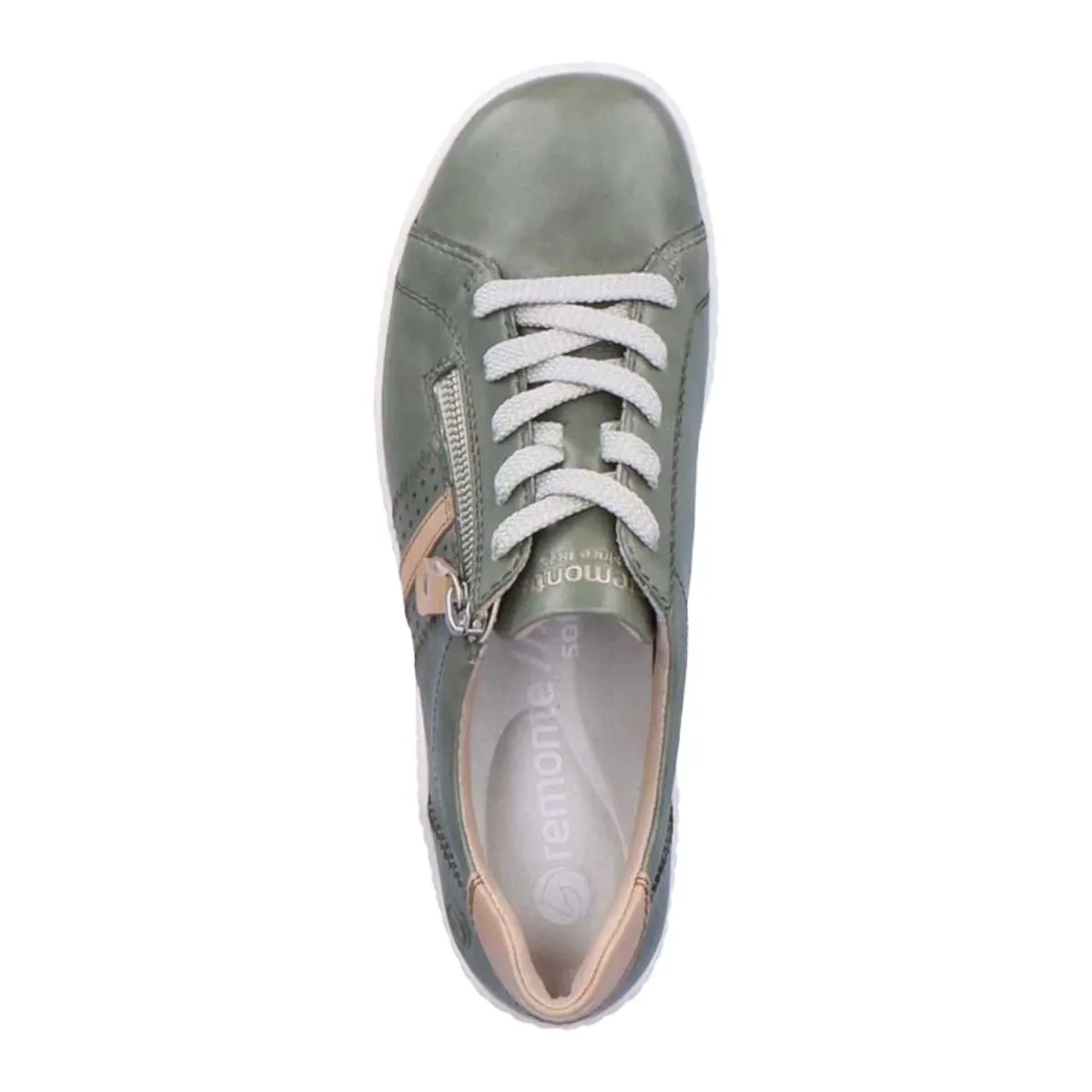 Rieker Women's R1432-52 Green/White Leather