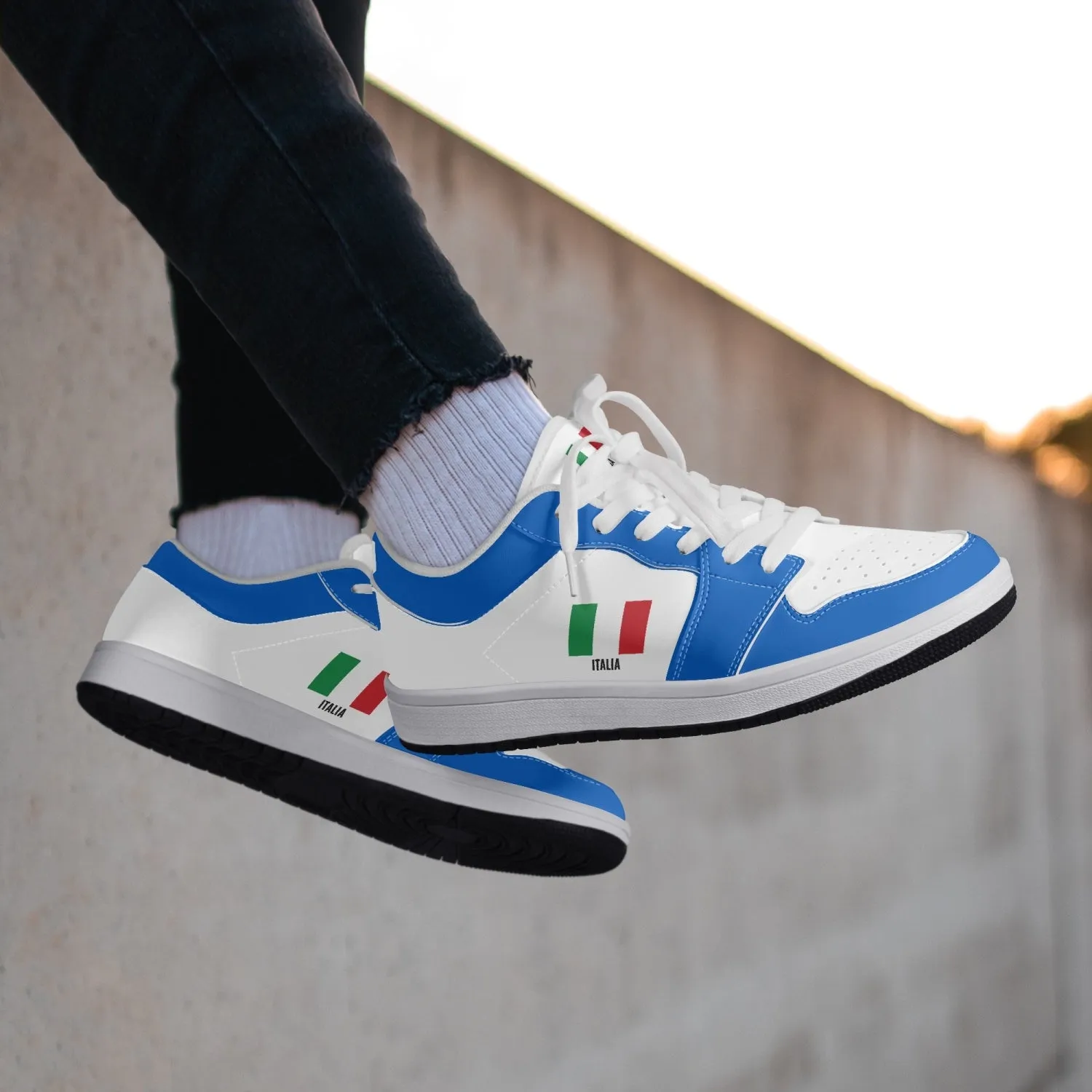 Shoes Sneakers Italia - White/Azure