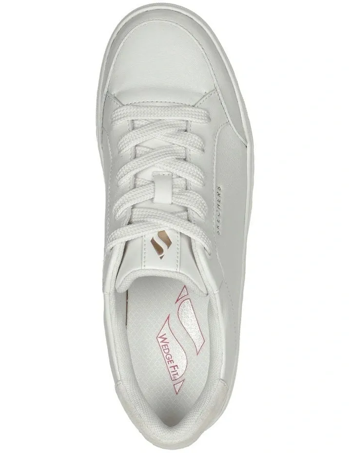 SKETCHERS WOMEN'S SIDE STREET WHITE SHOES