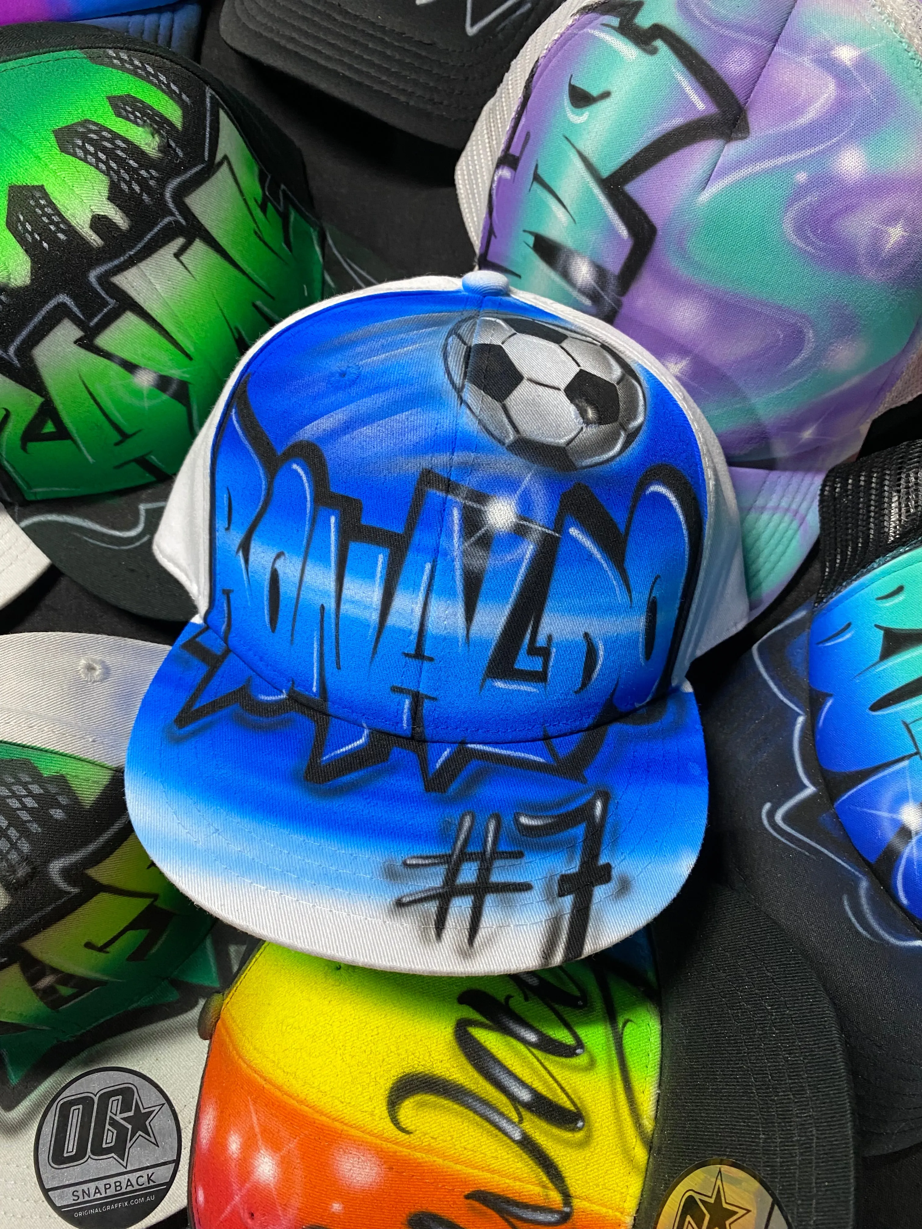 Soccer Style Snapback Cap