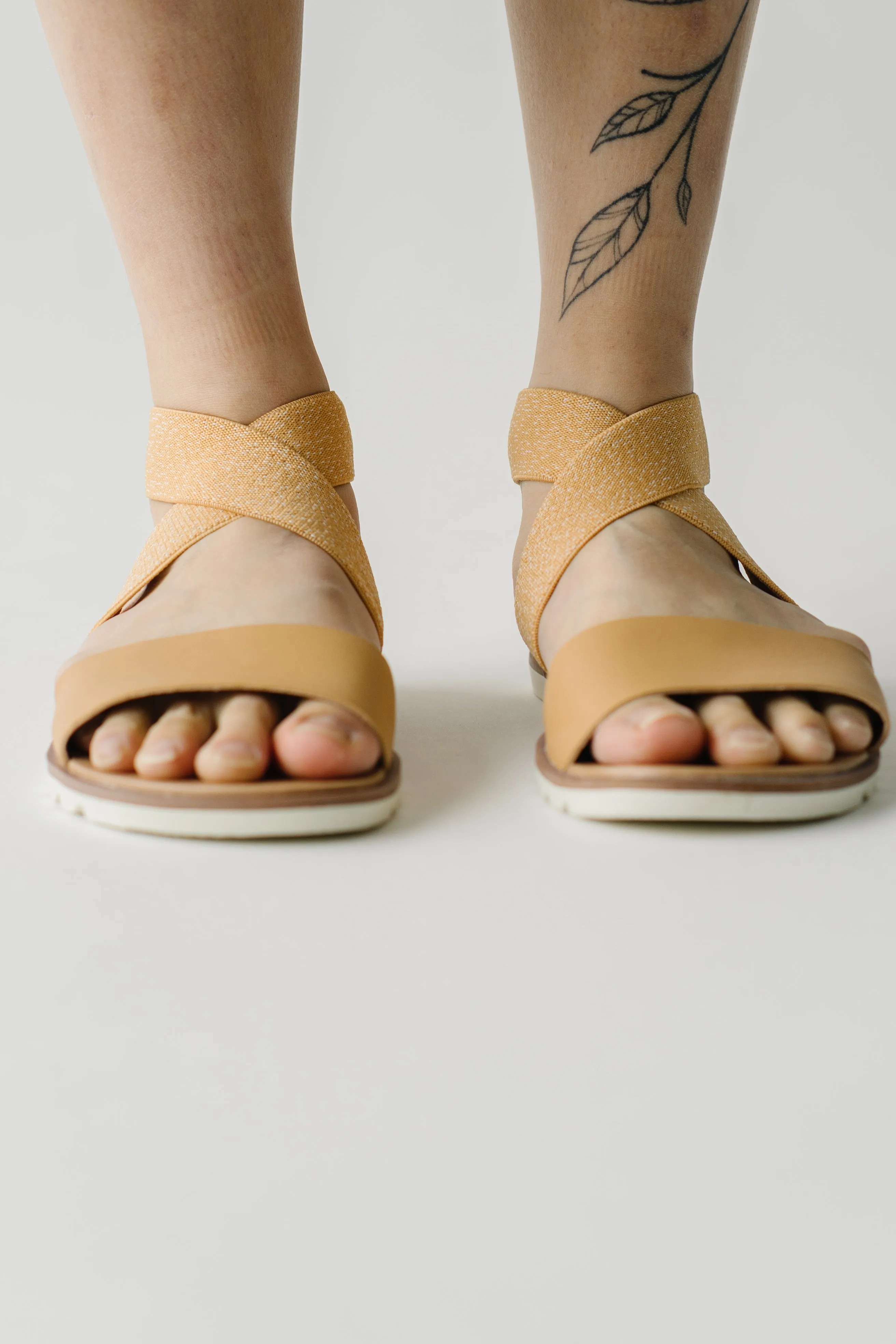 SOREL: Ella II Sandal in Honest Beige   Chalk