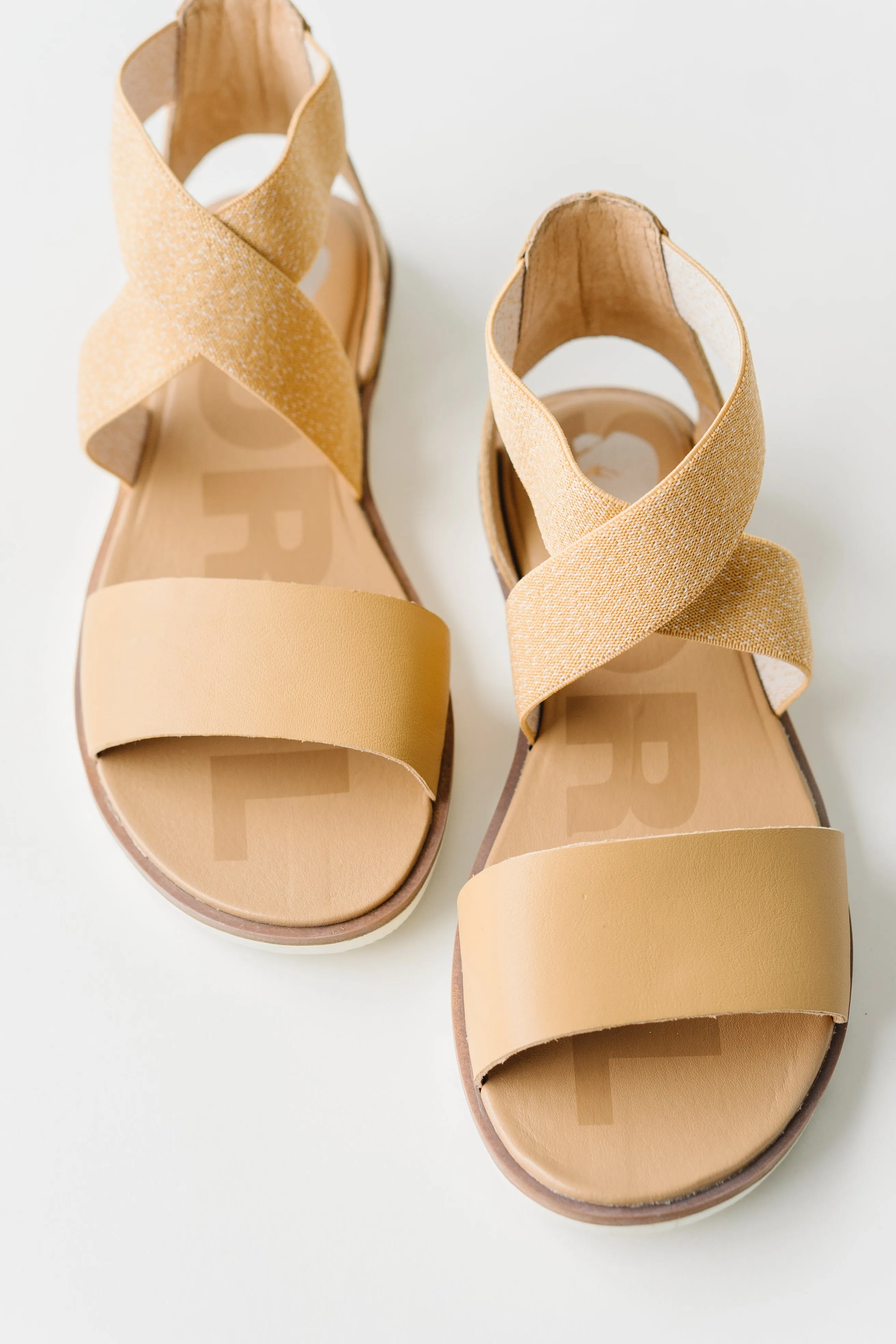 SOREL: Ella II Sandal in Honest Beige   Chalk