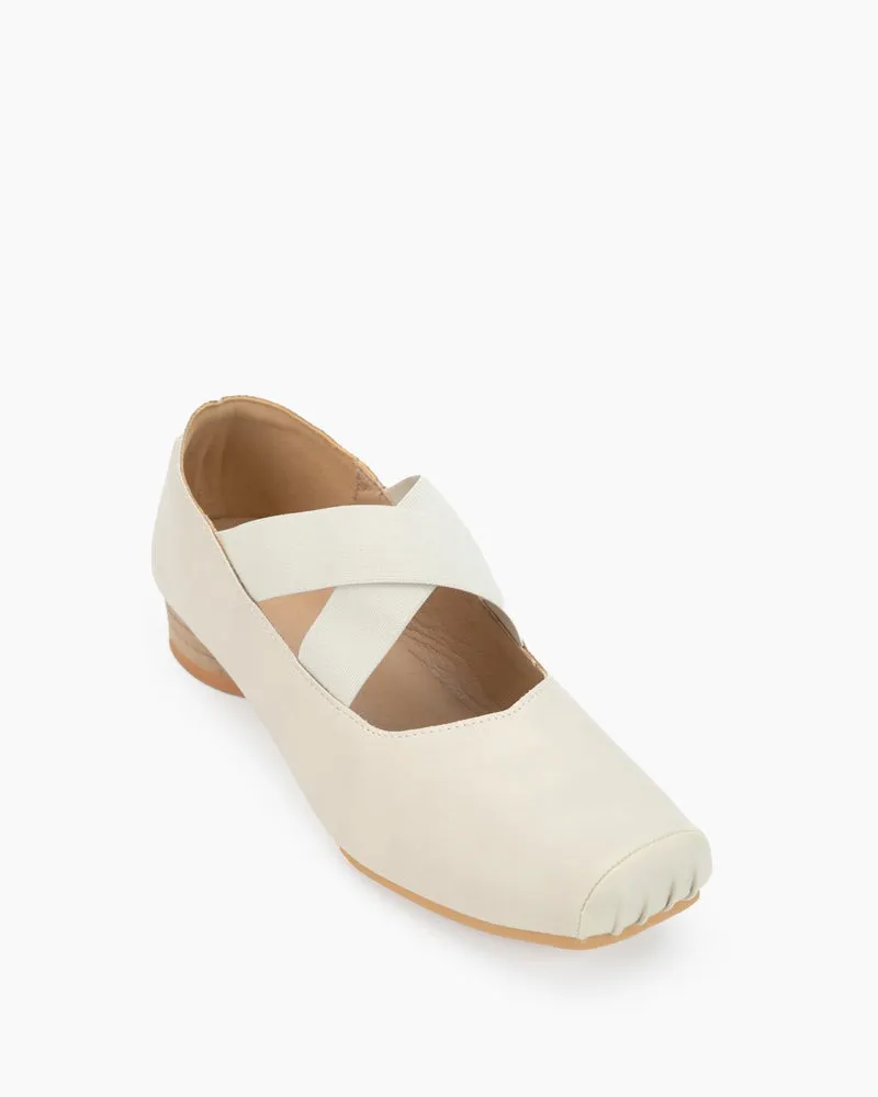 Stretchy Crisscross Strap Comfortable Ballet Flats