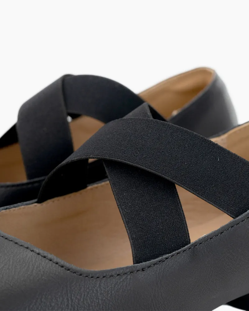 Stretchy Crisscross Strap Comfortable Ballet Flats