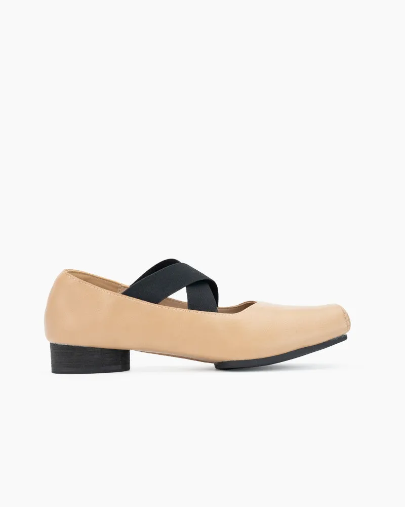 Stretchy Crisscross Strap Comfortable Ballet Flats