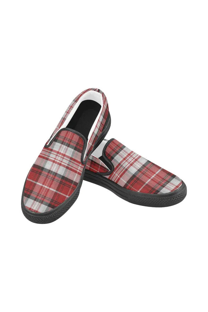 Tartan Timbre Men's Slip-on Canvas Shoes (Model 019)