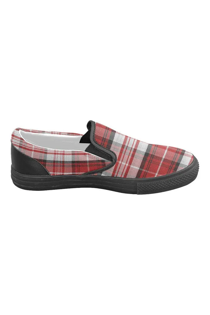 Tartan Timbre Men's Slip-on Canvas Shoes (Model 019)