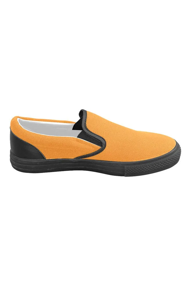 Turmeric Timbre Men's Slip-on Canvas Shoes (Model 019)