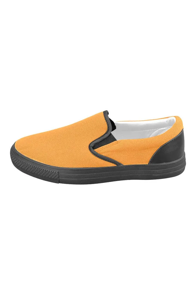 Turmeric Timbre Men's Slip-on Canvas Shoes (Model 019)