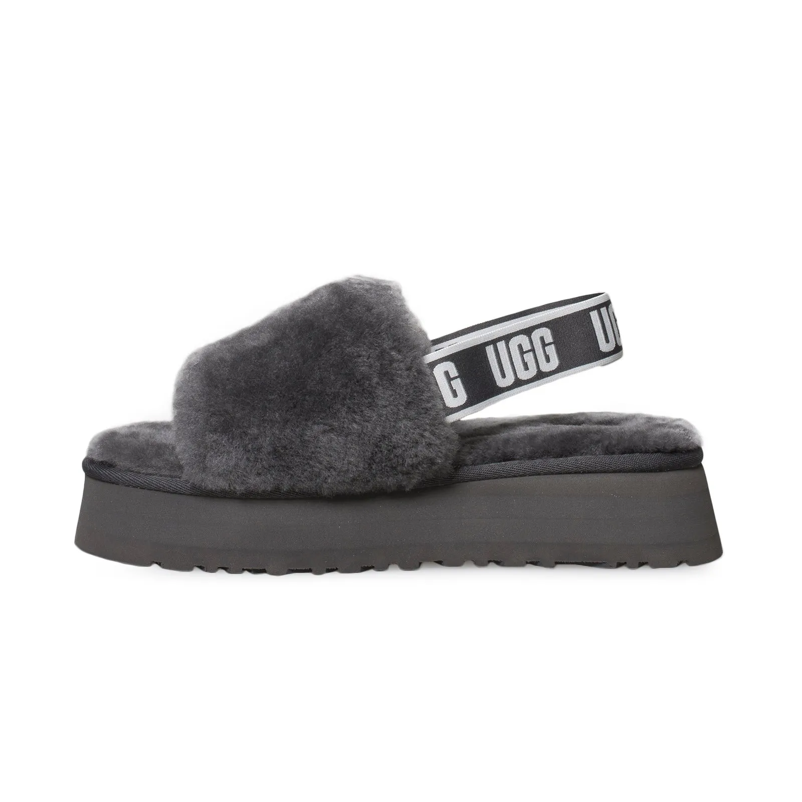 UGG Disco Slide Dark Grey Shoes - Women's