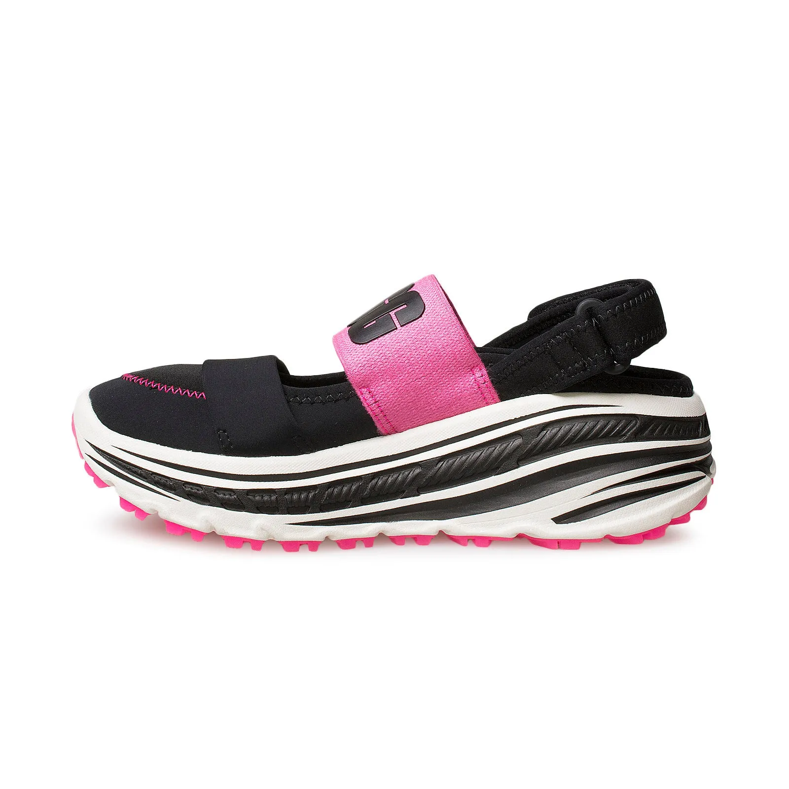 UGG Slingback Runner Black Pink Shoes - Women's