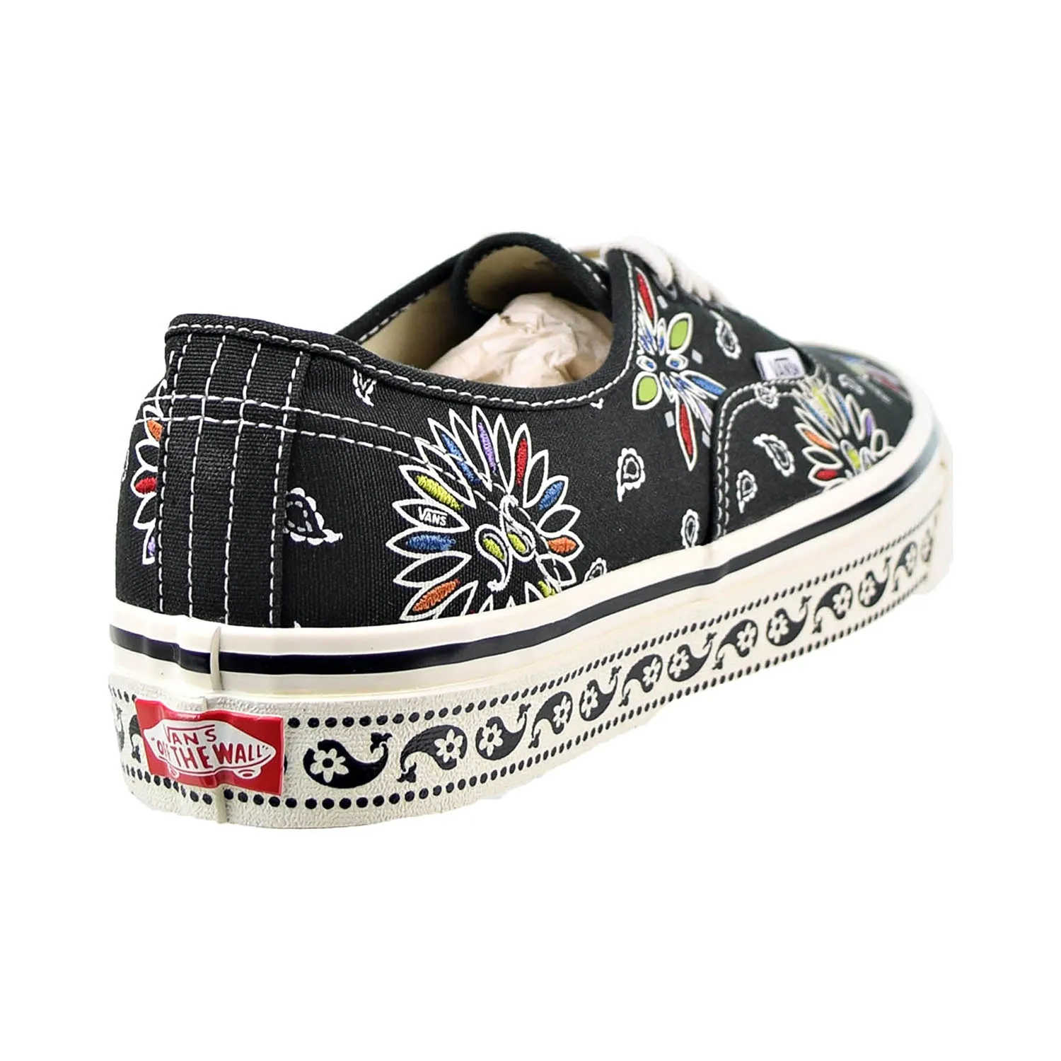 Vans Anaheim Paisley Authentic 44 DX Men's Shoes Black-White