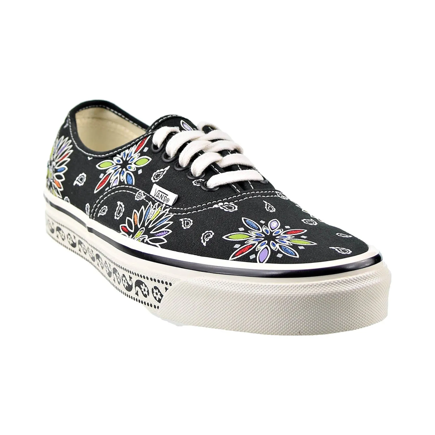 Vans Anaheim Paisley Authentic 44 DX Men's Shoes Black-White