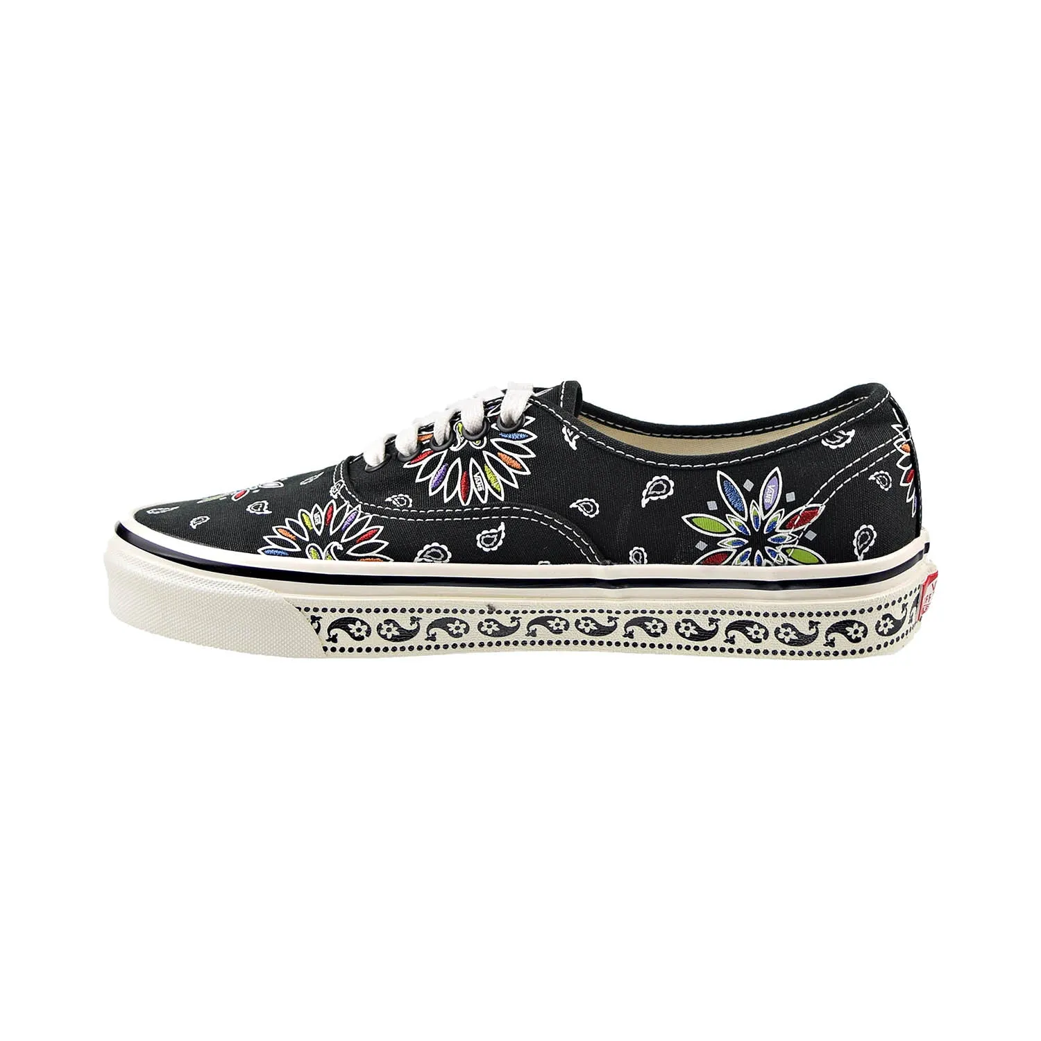 Vans Anaheim Paisley Authentic 44 DX Men's Shoes Black-White