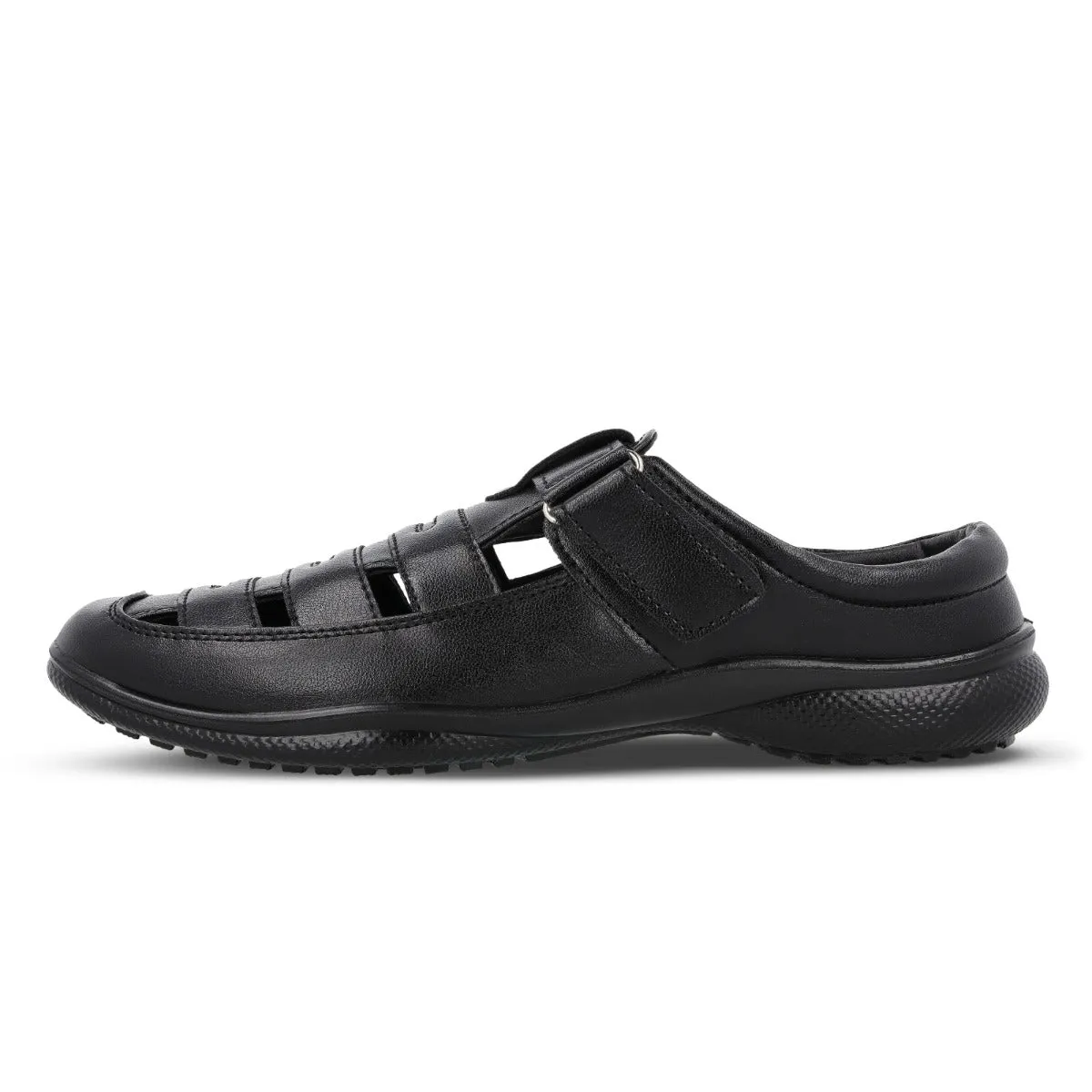 Walkaroo Men Roman Sandals  - WF6258 Black